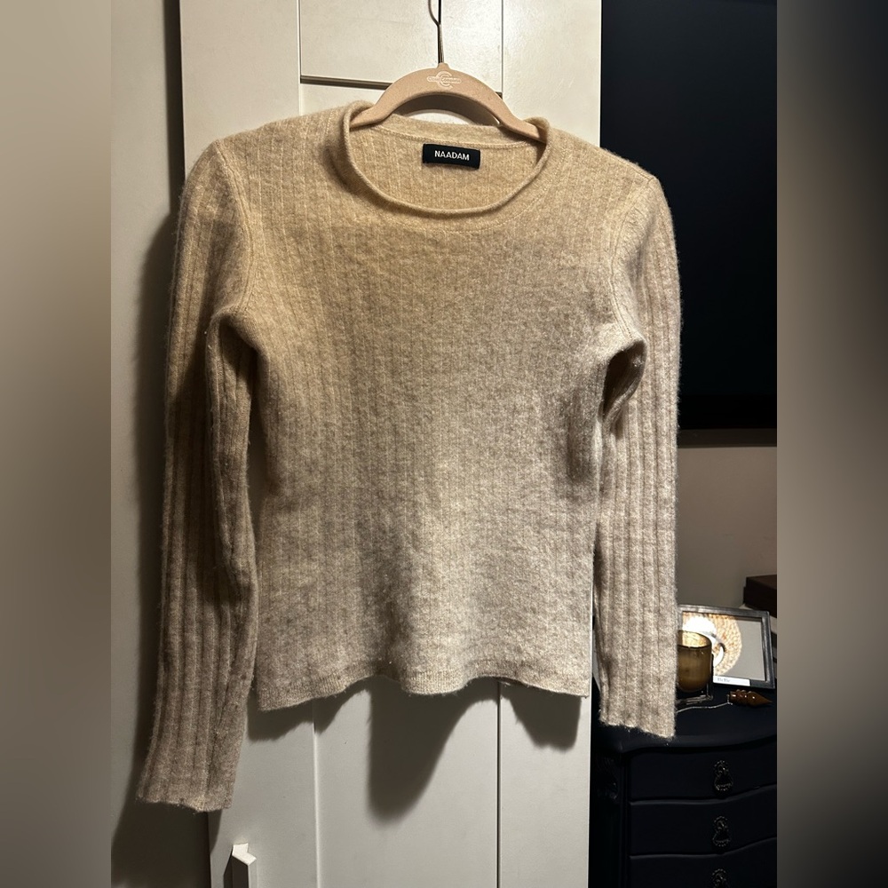 NAADAM Lightweight Cashmere Ribbed Sweater $158 MSRP - Picture 12 of 16